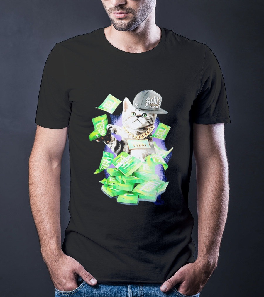 Cats Love Kohl's Cash KC Cap And Gold Chain T-Shirt