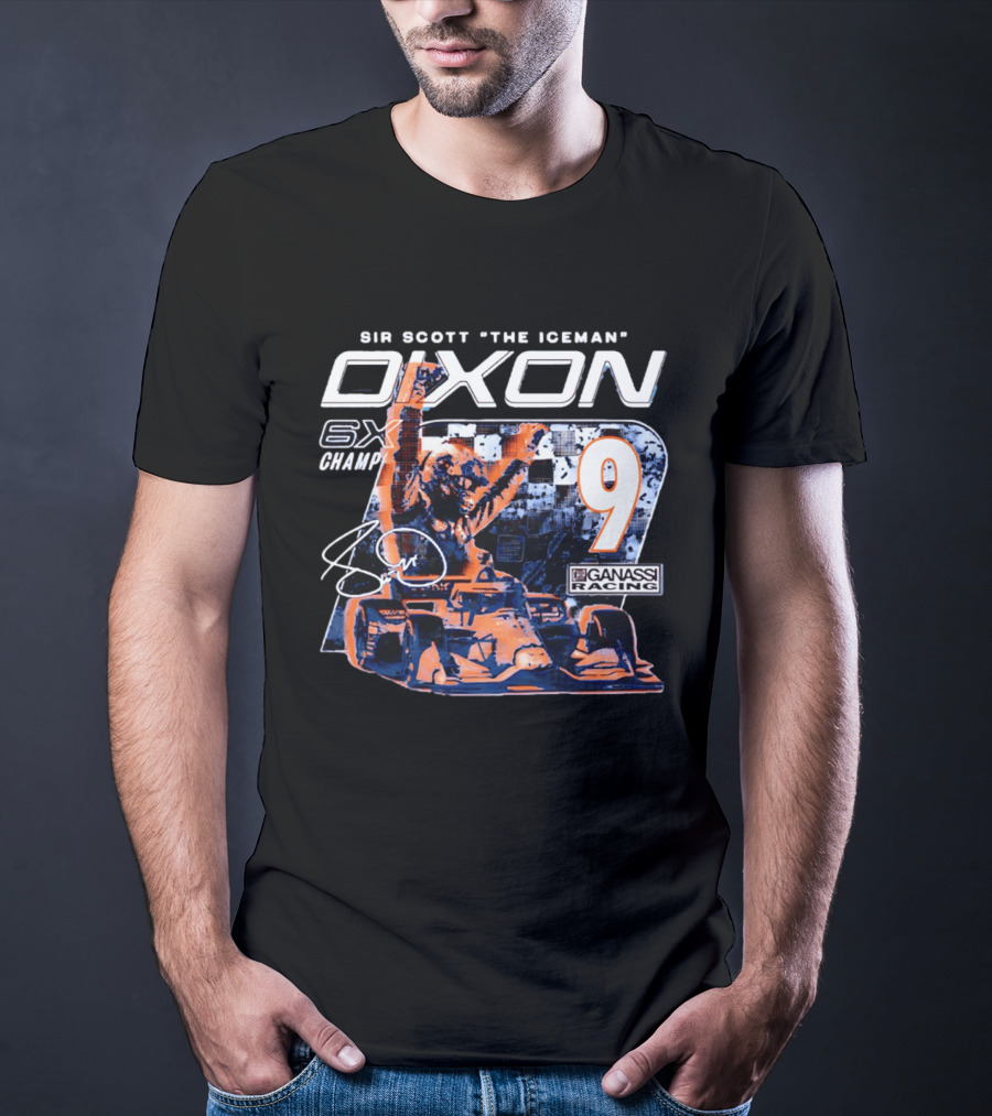 Sir Scott "the Iceman" Dixon 6x Champ 9 Ganassi Racing T-Shirt