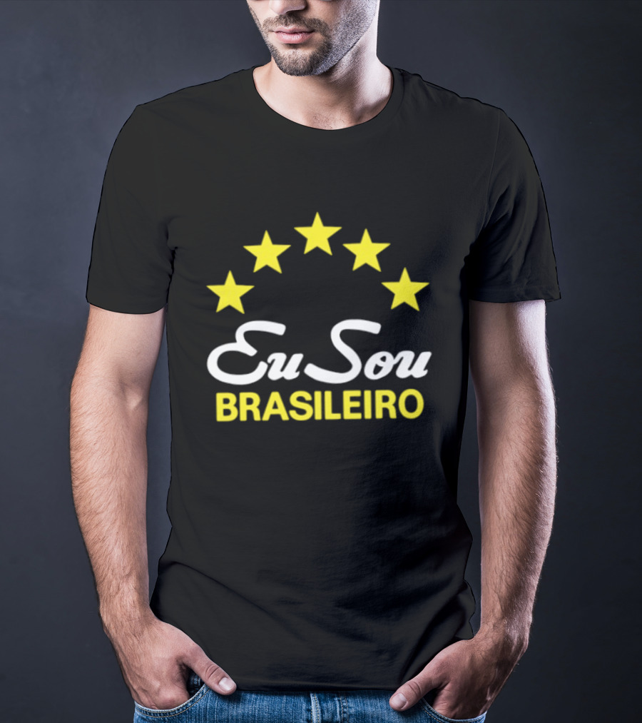 Eu Sou Brasileiro Five Stars Brazil Pride T-Shirt