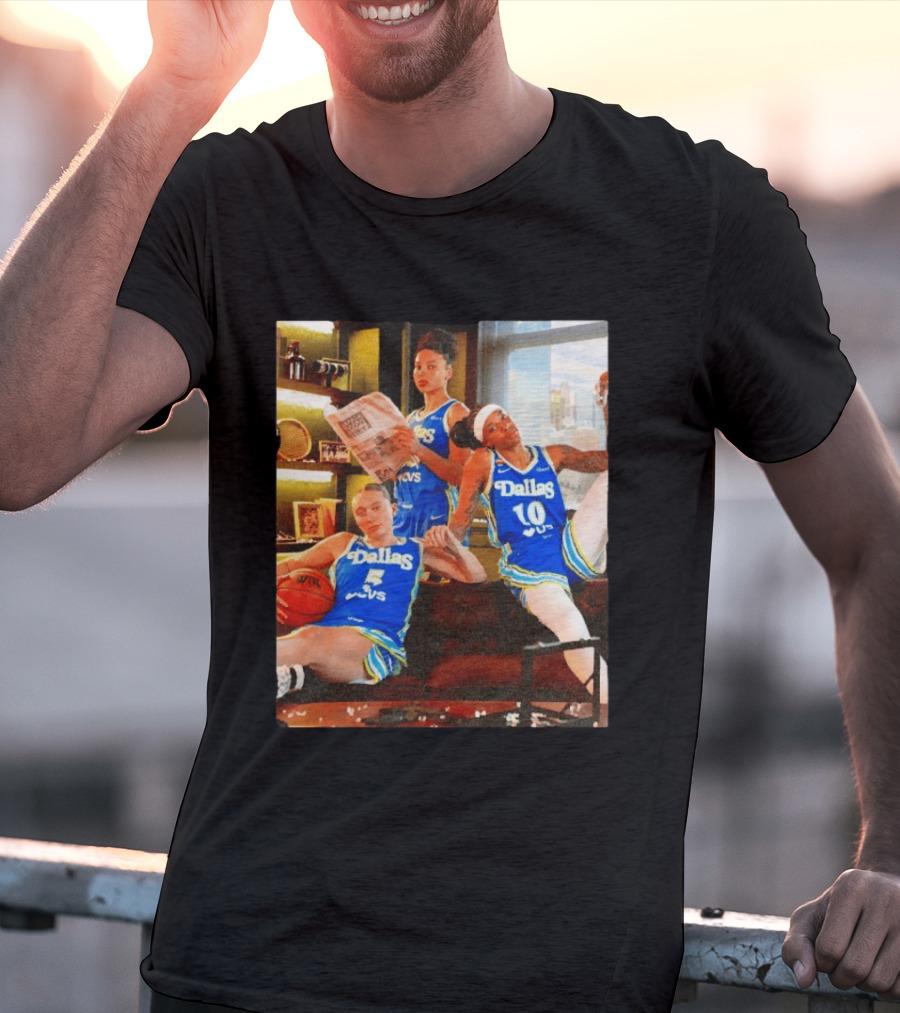 Dallas Wings 2026 Azzi Fudd Paige Bueckers Aziaha James Basketball Photo T-Shirt