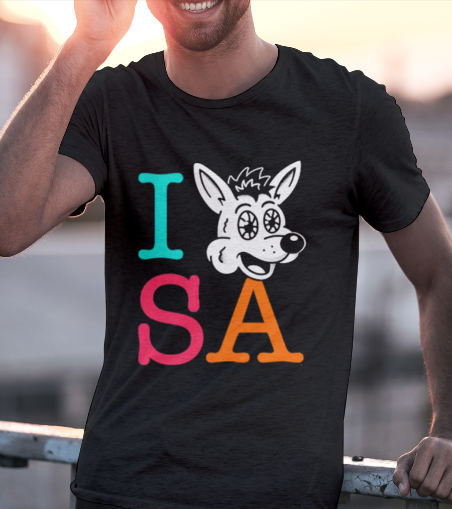 I Love SA Coyote Spurs Basketball T-Shirt