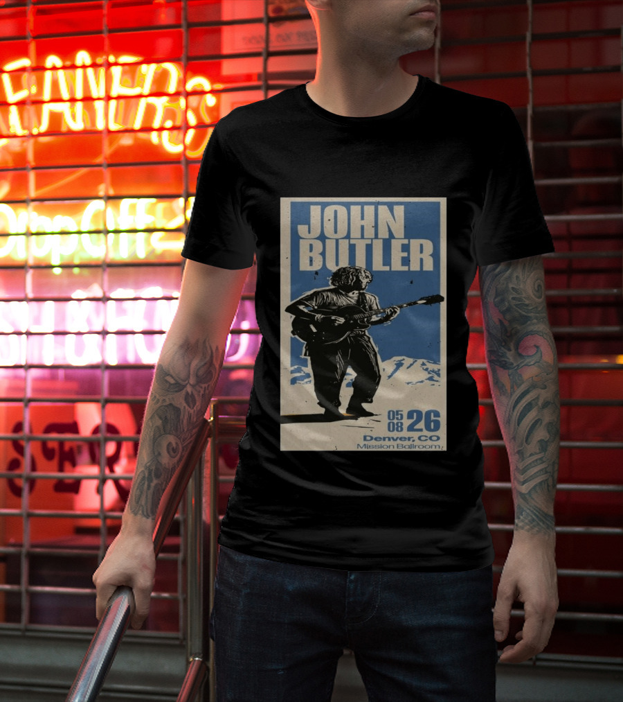 John Butler May 8 2026 Denver CO Mission Ballroom T-Shirt