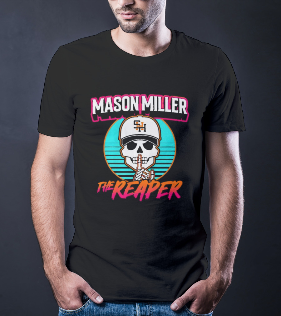Mason Miller The Reaper Shh SNH Baseball Cap Skeleton City Edition T-Shirt