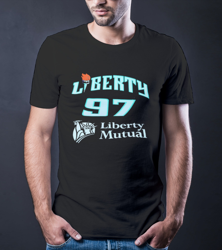 New York Liberty 97 Basketball WNBA Liberty Mutual T-Shirt