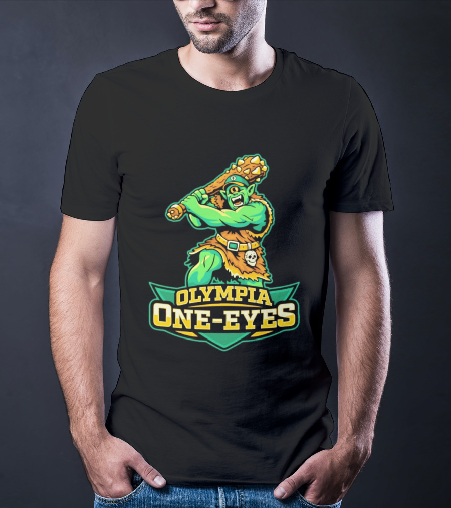 Olympia One Eyes Cyclops With Spiked Mace T-Shirt