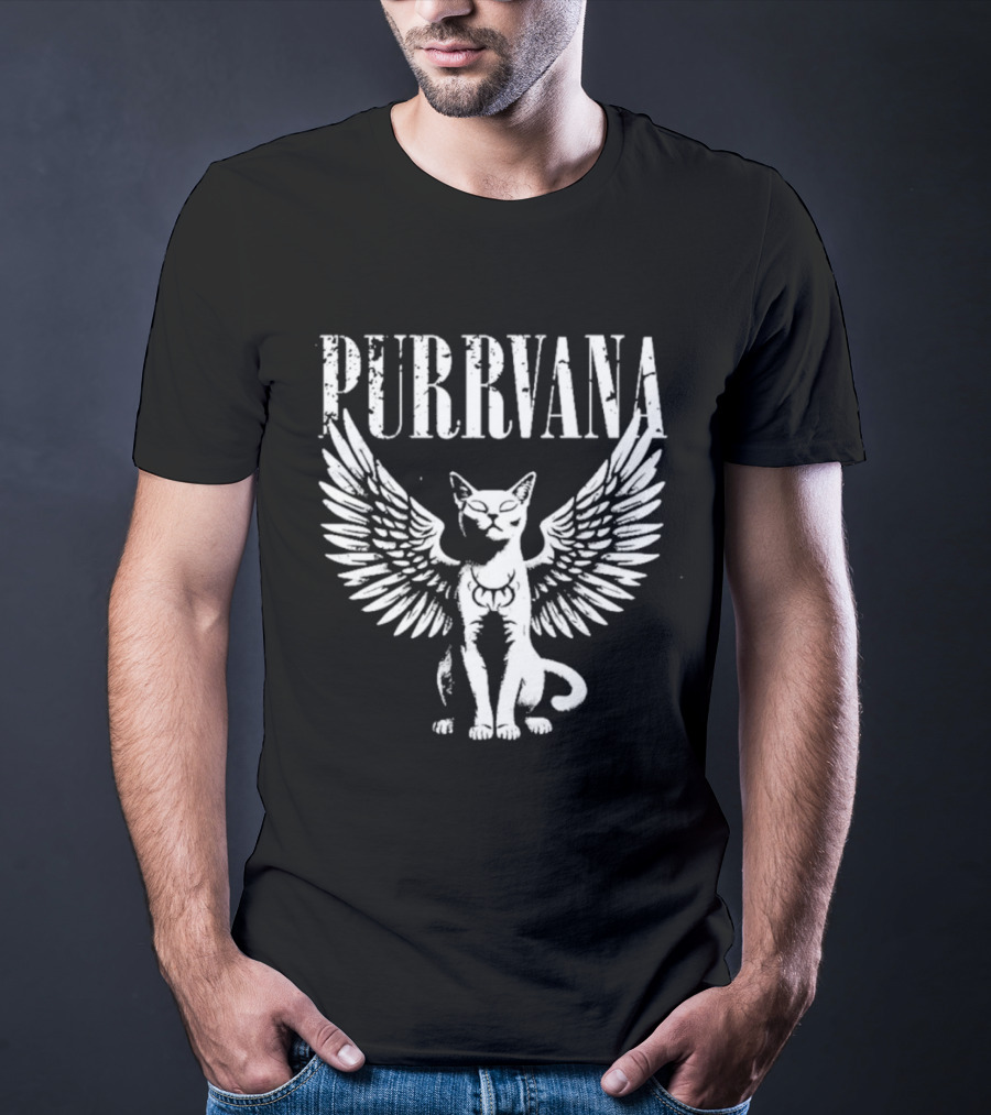Purrvana Winged Cat T-Shirt