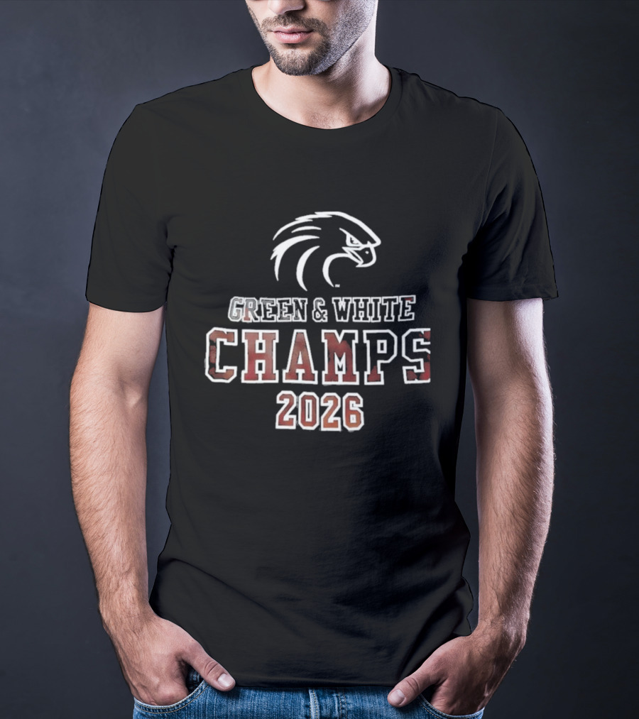 Philadelphia Eagles Green White Champs 2026 T-Shirt