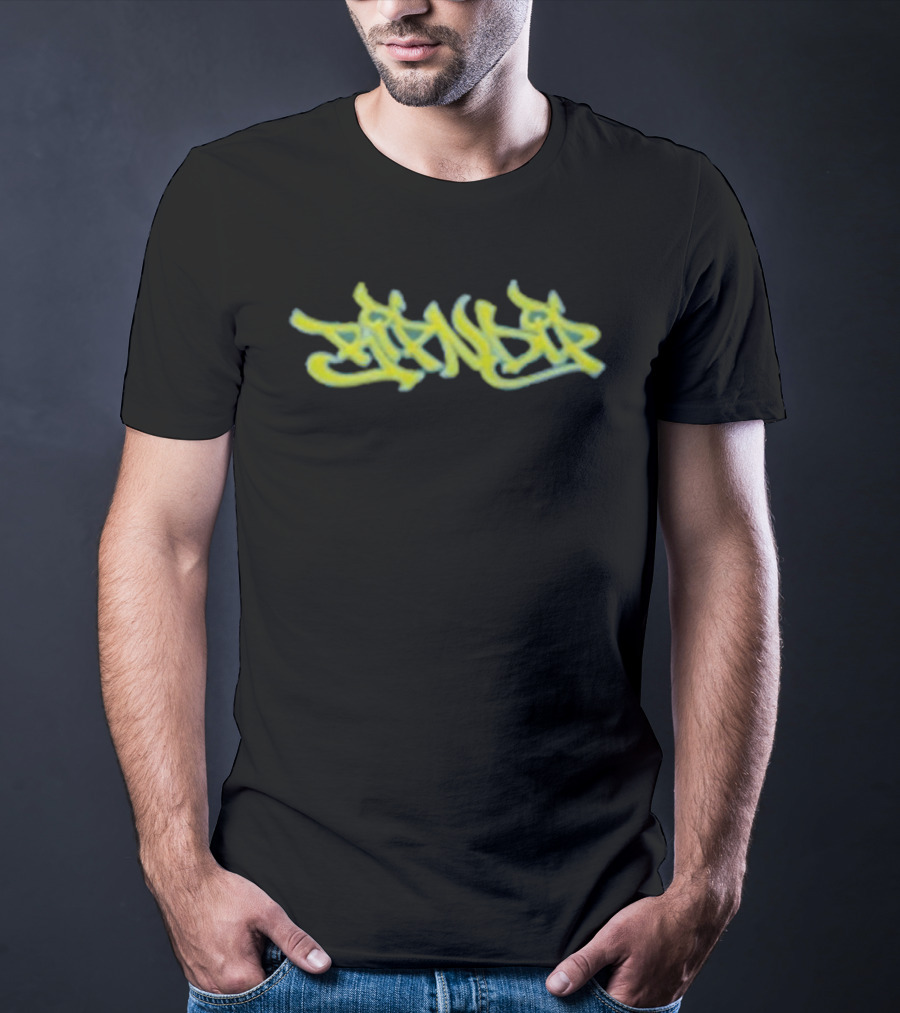 Ripndip Dragonology Graffiti Lettering Yellow Blue T-Shirt