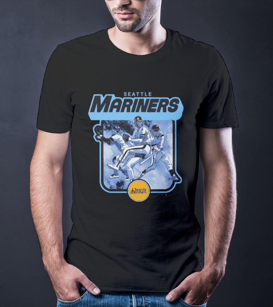 Seattle Mariners Retro Cooperstown Collection Baseball Team Players T-Shirt