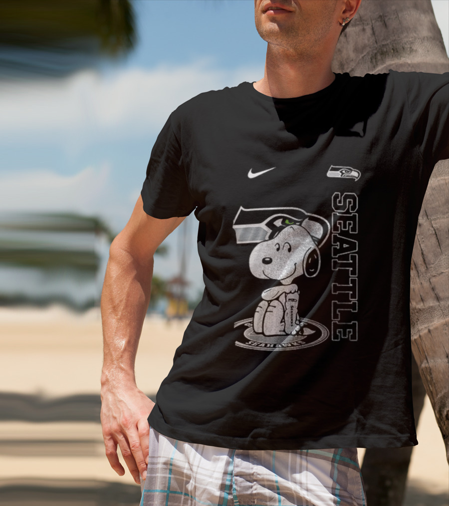 Nike Seattle Seahawks Snoopy Thank You For The Memories T-Shirt