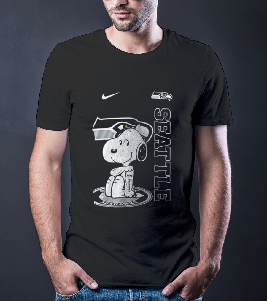 Nike Seattle Seahawks Snoopy Thank You For The Memories T-Shirt