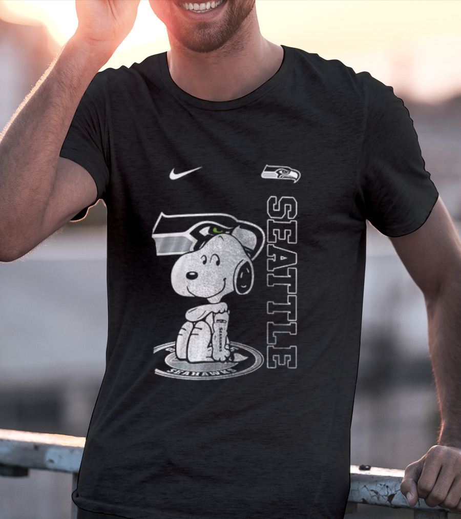 Nike Seattle Seahawks Snoopy Thank You For The Memories T-Shirt