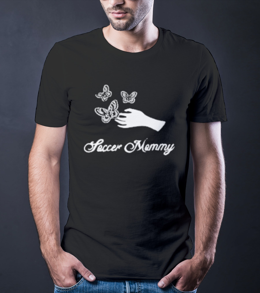 Soccer Mommy Hand With Butterflies For Young Hearts T-Shirt