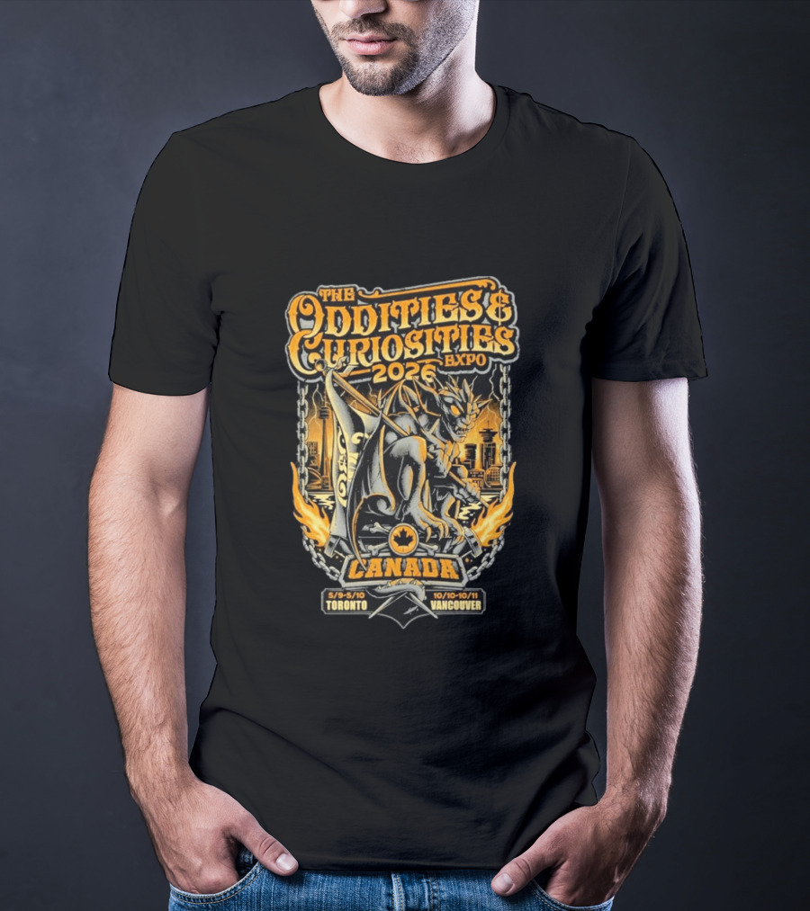 The Oddities & Curiosities Expo 2026 Canada Toronto Vancouver Gargoyle T-Shirt