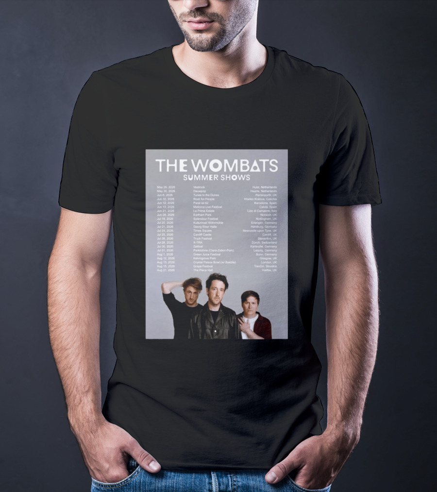 The Wombats Summer Shows 2026 Tour Dates And Locations T-Shirt