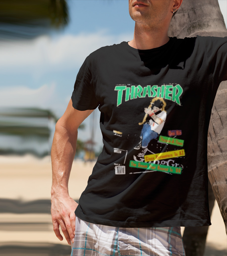 Thrasher Magazine February 1987 Pushead J Sam Somewhere In AZ The Sound You Heard In 86 T-Shirt