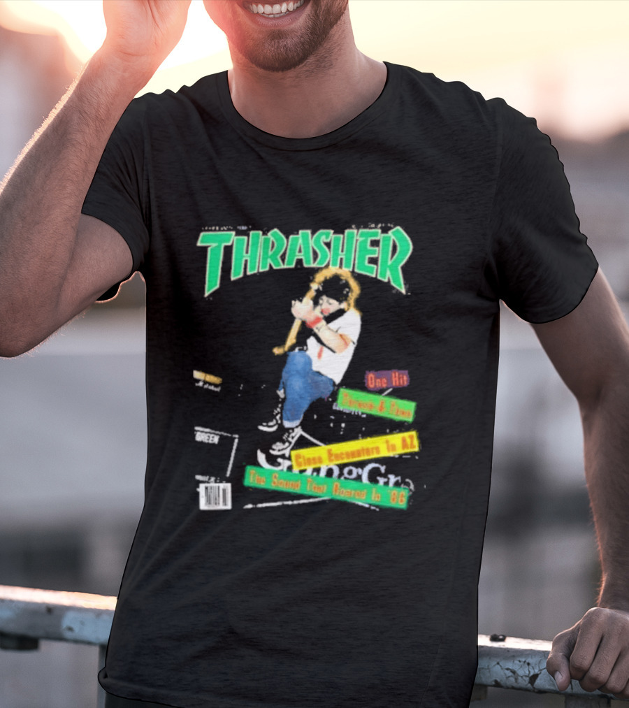 Thrasher Magazine February 1987 Pushead J Sam Somewhere In AZ The Sound You Heard In 86 T-Shirt
