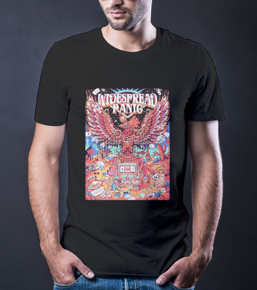 Widespread Panic Las Vegas 2026 Concert With Casino And Phoenix T-Shirt