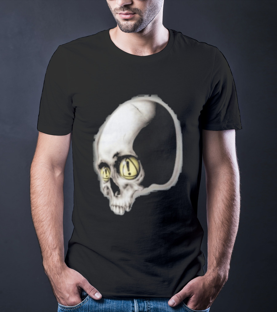 Yeat Dangerous Summer Skull Graphic With Distorted 3D Effect T-Shirt