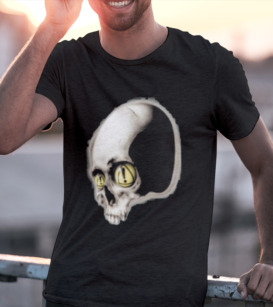 Yeat Dangerous Summer Skull Graphic With Distorted 3D Effect T-Shirt