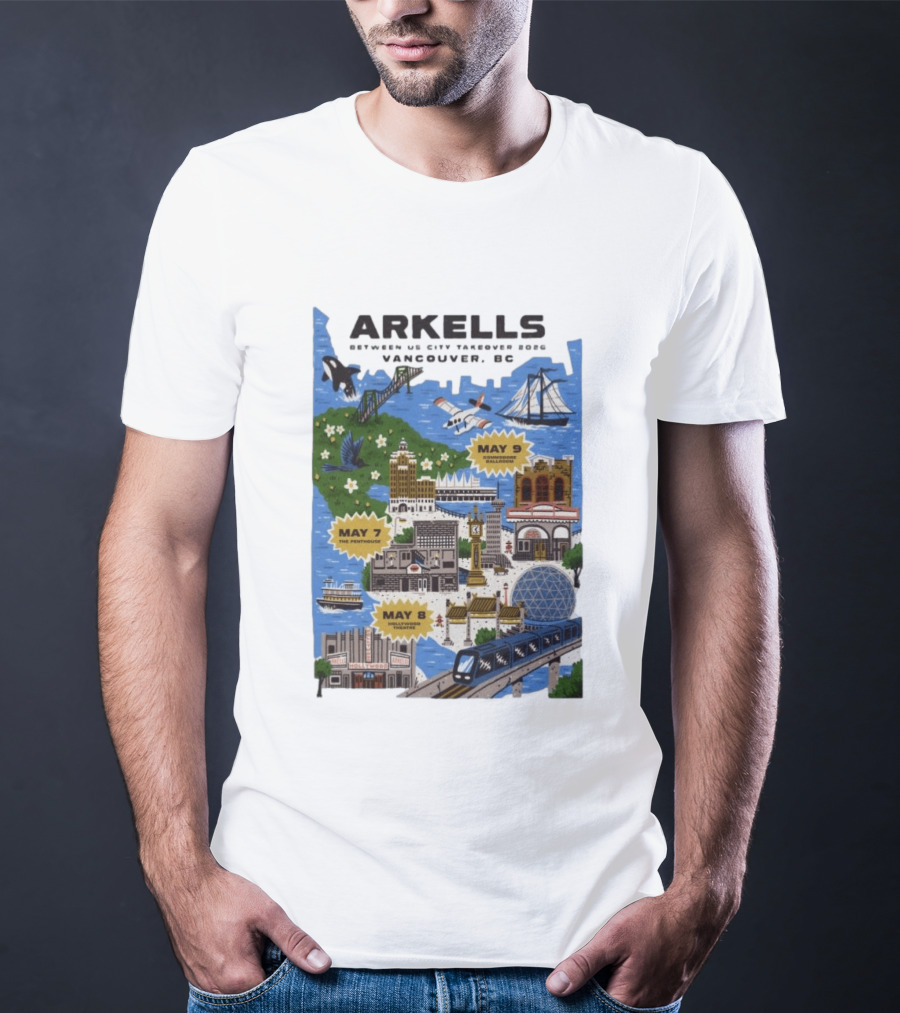 Arkells May 7 2026 The Penthouse Vancouver Concert T-Shirt