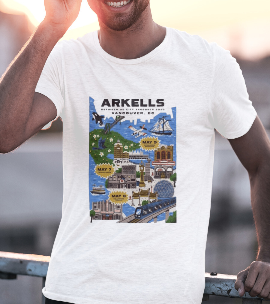 Arkells May 7 2026 The Penthouse Vancouver Concert T-Shirt
