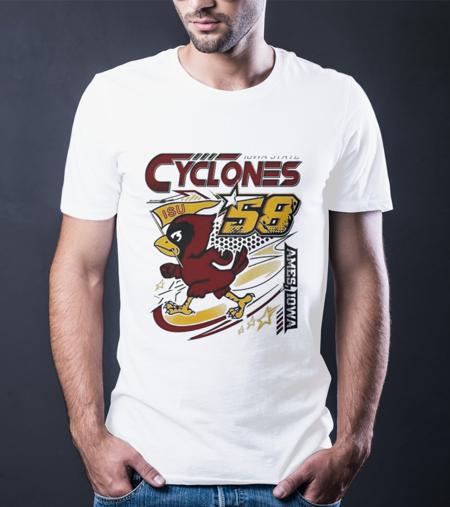 Cyclones ISU Racing Cy 58 Comfort Colors 90s T-Shirt