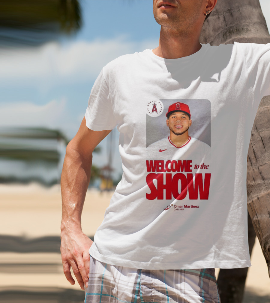 Los Angeles Angels Juan Lagares Welcome To The Show MLB Baseball T-Shirt