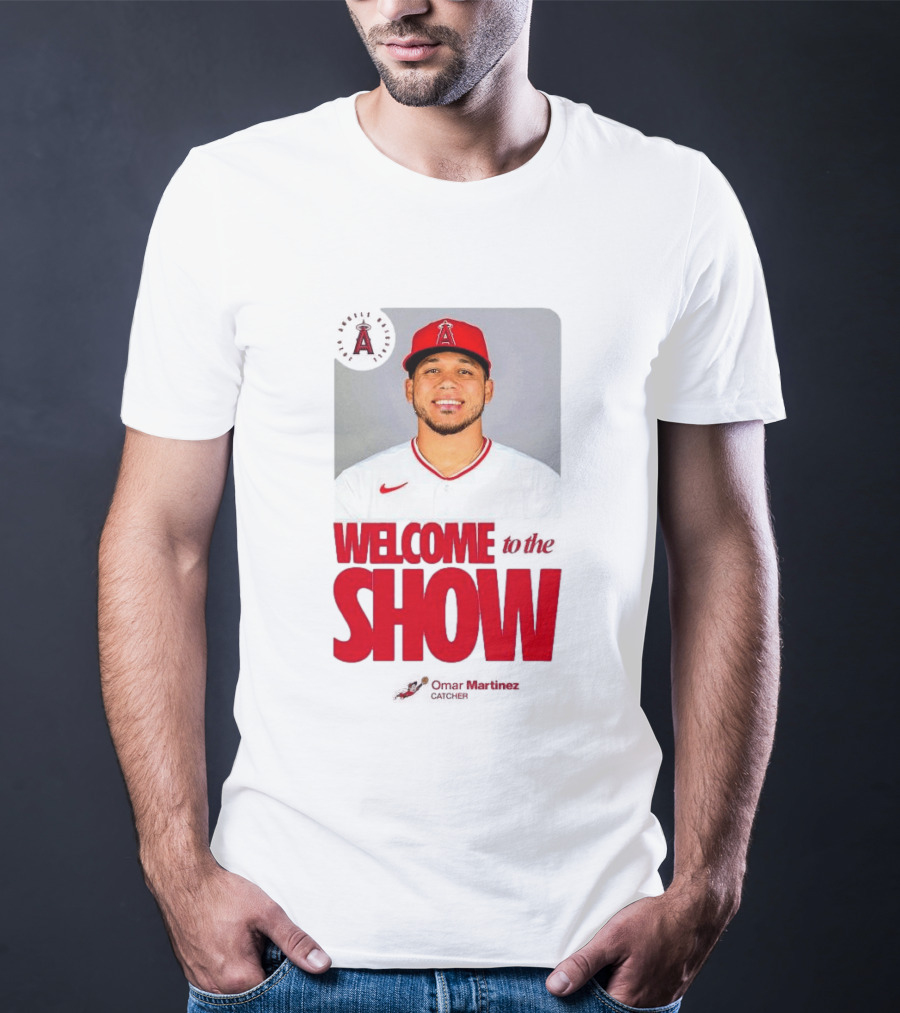 Los Angeles Angels Juan Lagares Welcome To The Show MLB Baseball T-Shirt