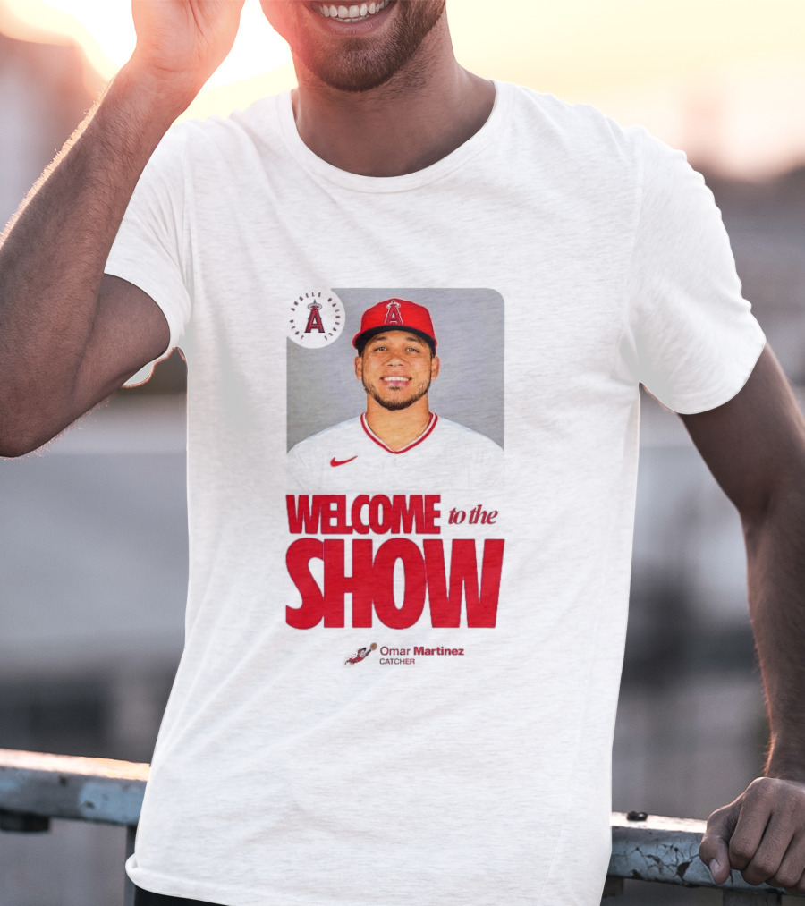 Los Angeles Angels Juan Lagares Welcome To The Show MLB Baseball T-Shirt