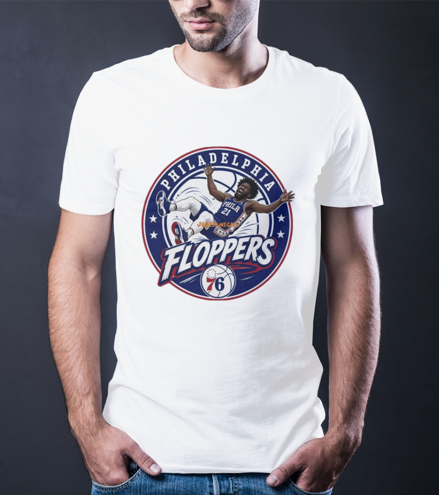 Philadelphia Floppers Joel Embiid 76ers Basketball 2026 T-Shirt