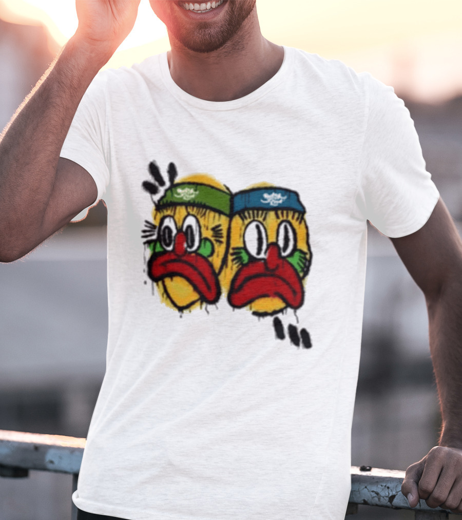 Rolling Loud RL X RL Slawn Jester Two Sad Faces Headbands T-Shirt