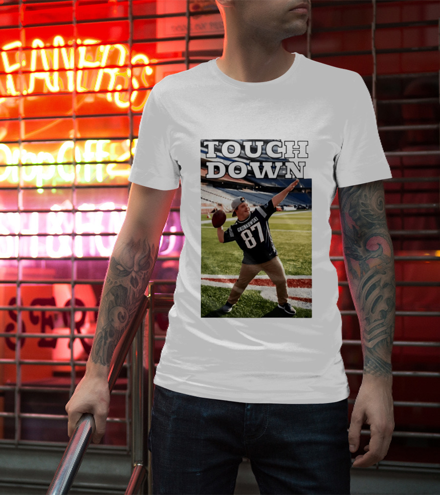 Touchdown Gronkowski 87 Football Player Stadium T-Shirt