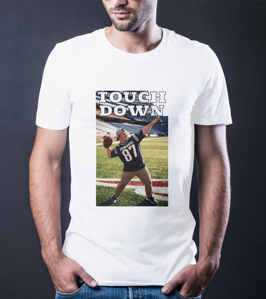Touchdown Gronkowski 87 Football Player Stadium T-Shirt