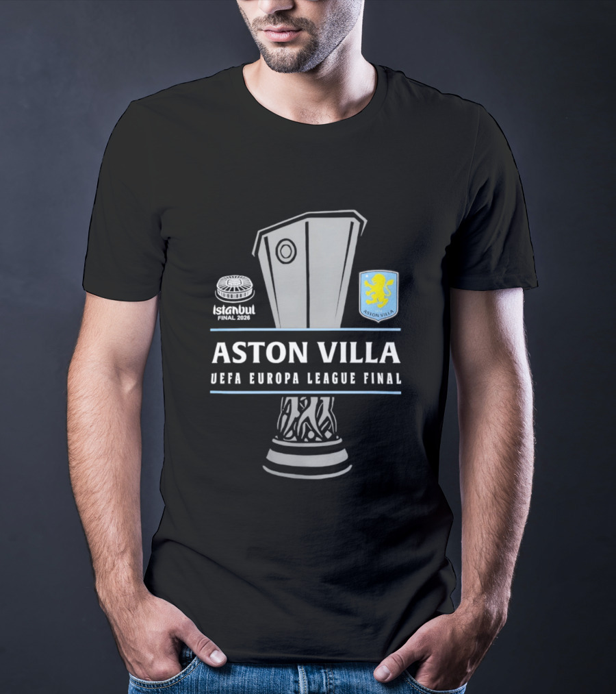 Aston Villa UEFA Europa League Final Trophy 2026 T-Shirt