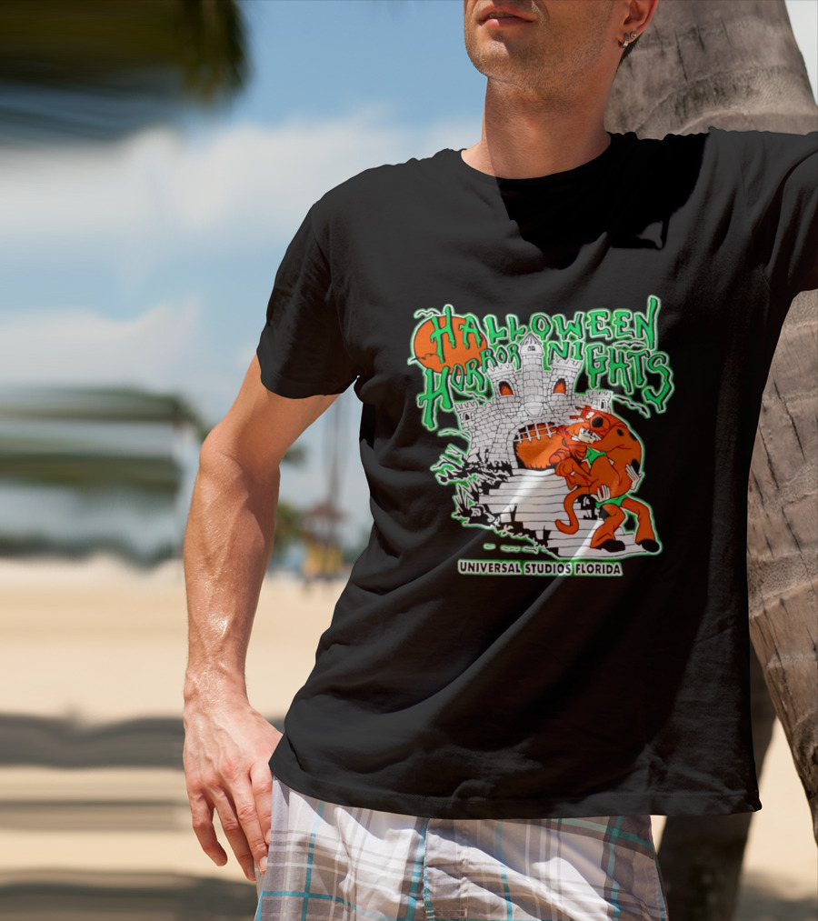 Halloween Horror Nights Universal Studios Florida Scoob Night Razors In The Night Beyond Human T-Shirt