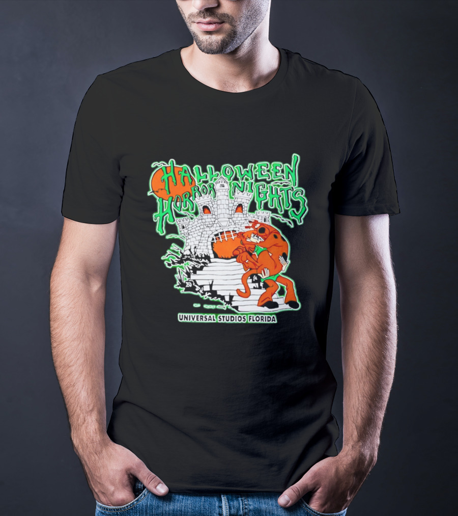 Halloween Horror Nights Universal Studios Florida Scoob Night Razors In The Night Beyond Human T-Shirt