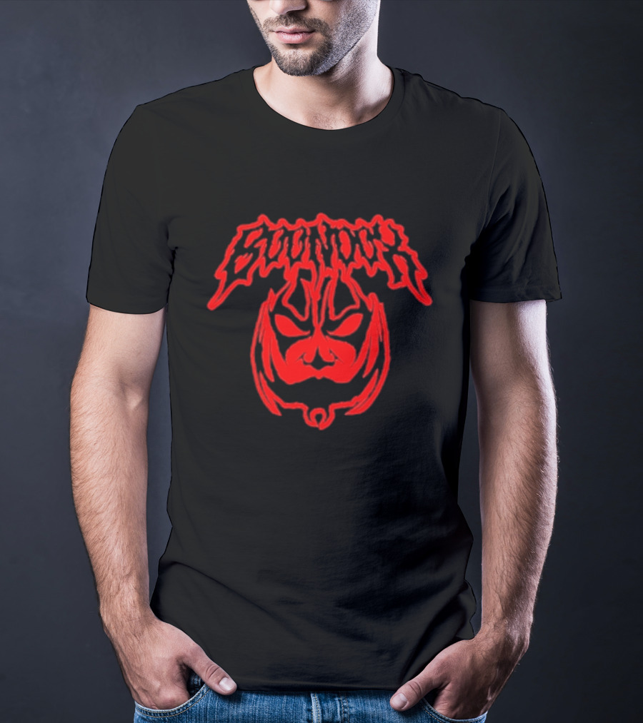 Boondox Glowing Horror Mask Red Drip T-Shirt
