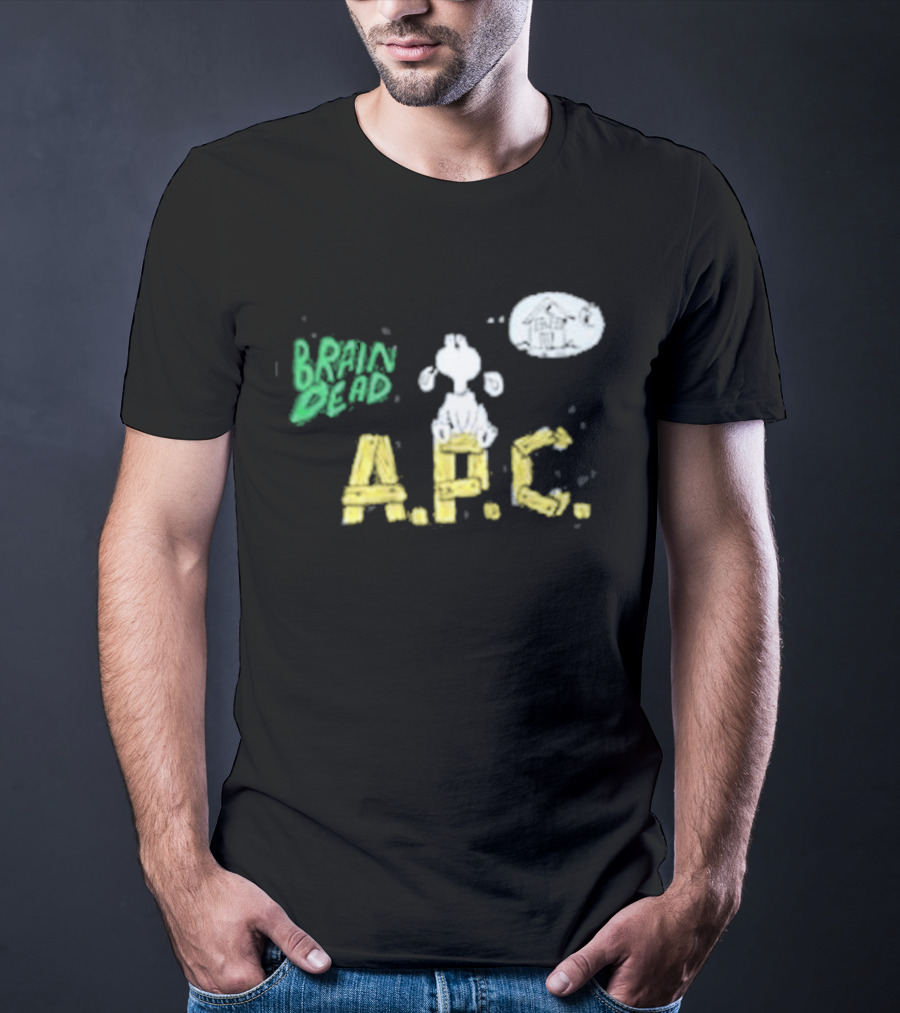 Brain Dead A.P.C. Homesick Dog With House In Thought Bubble T-Shirt