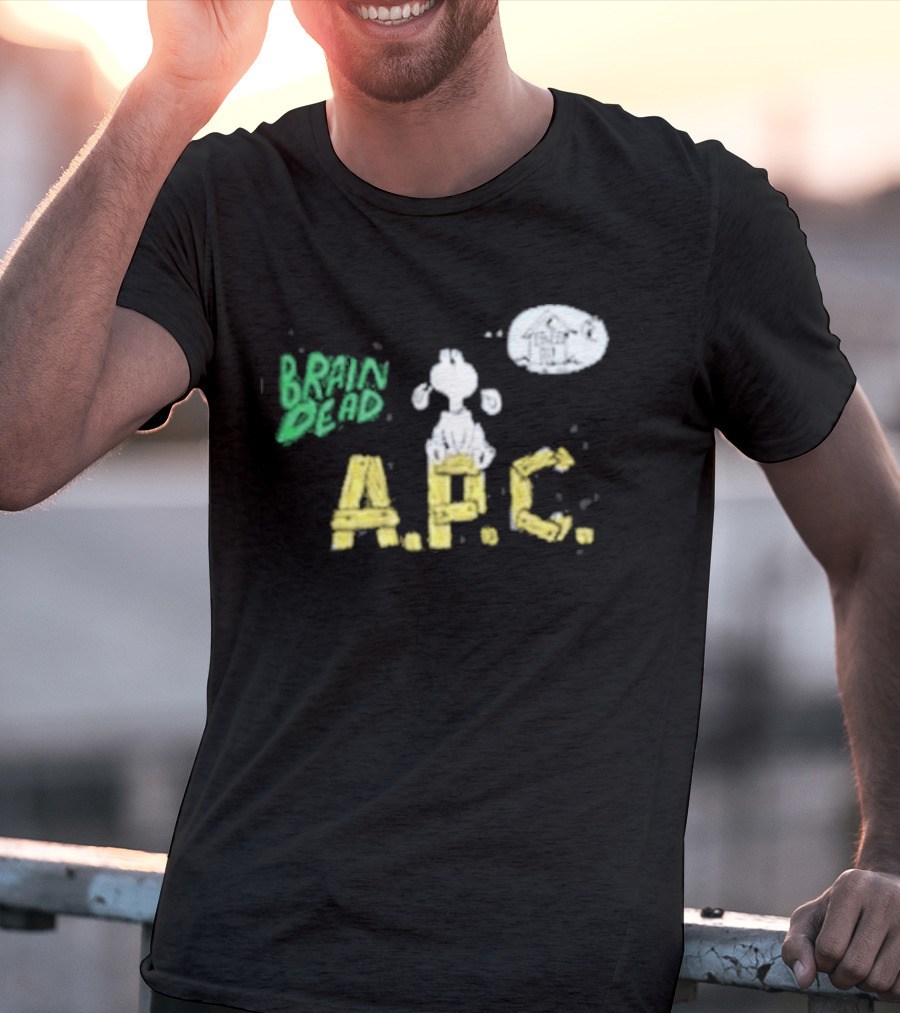 Brain Dead A.P.C. Homesick Dog With House In Thought Bubble T-Shirt