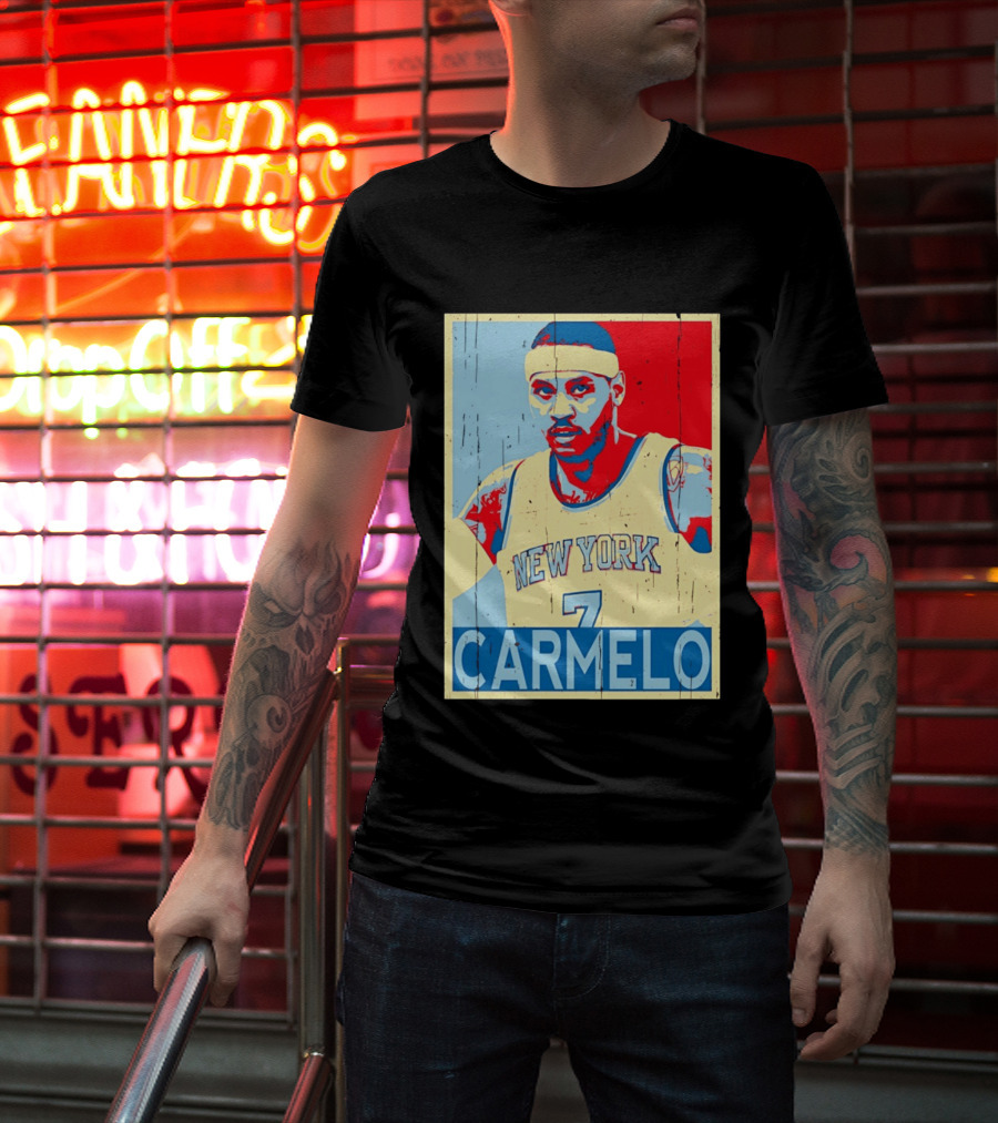 New York Knicks Carmelo Anthony 7 NBA T-Shirt