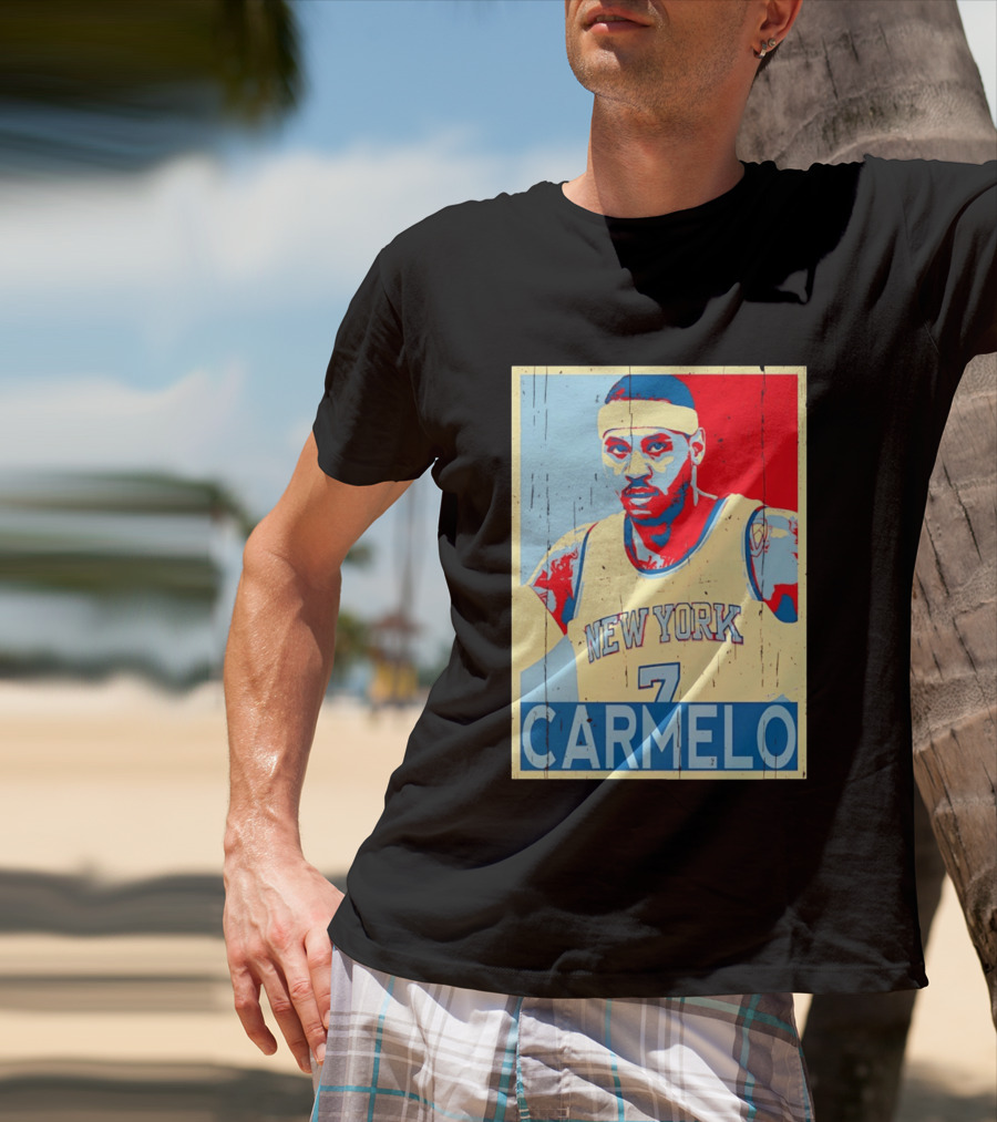 New York Knicks Carmelo Anthony 7 NBA T-Shirt