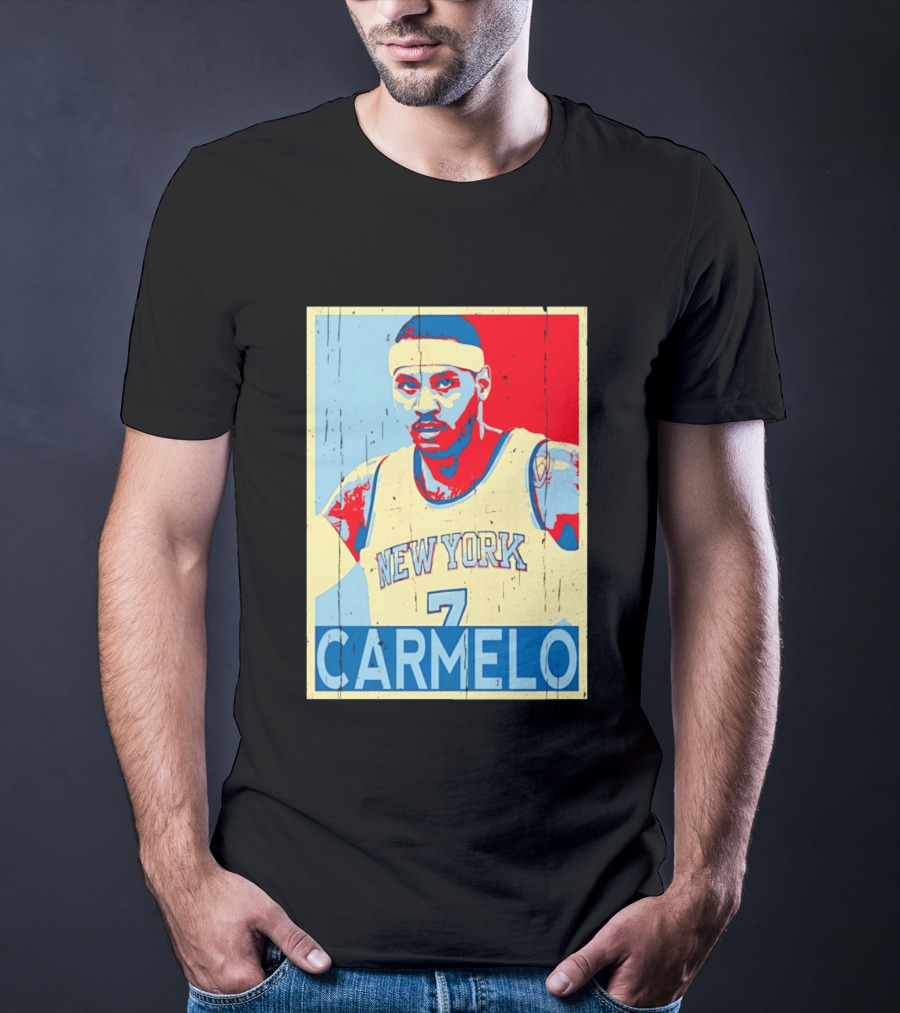 New York Knicks Carmelo Anthony 7 NBA T-Shirt