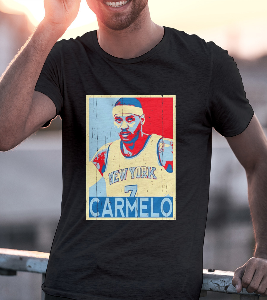 New York Knicks Carmelo Anthony 7 NBA T-Shirt