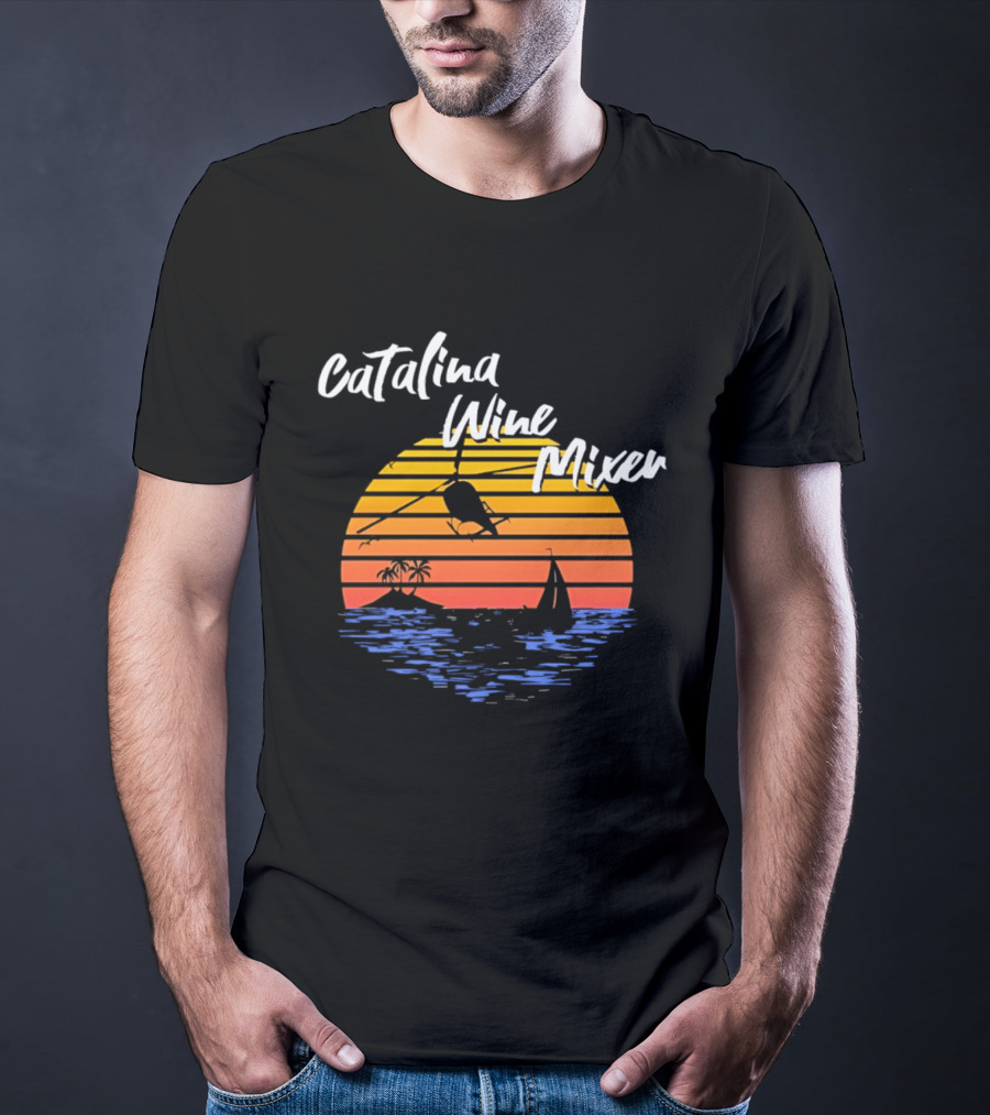 Catalina Wine Mixer Step Brothers Movie Sunset Out Sea T-Shirt