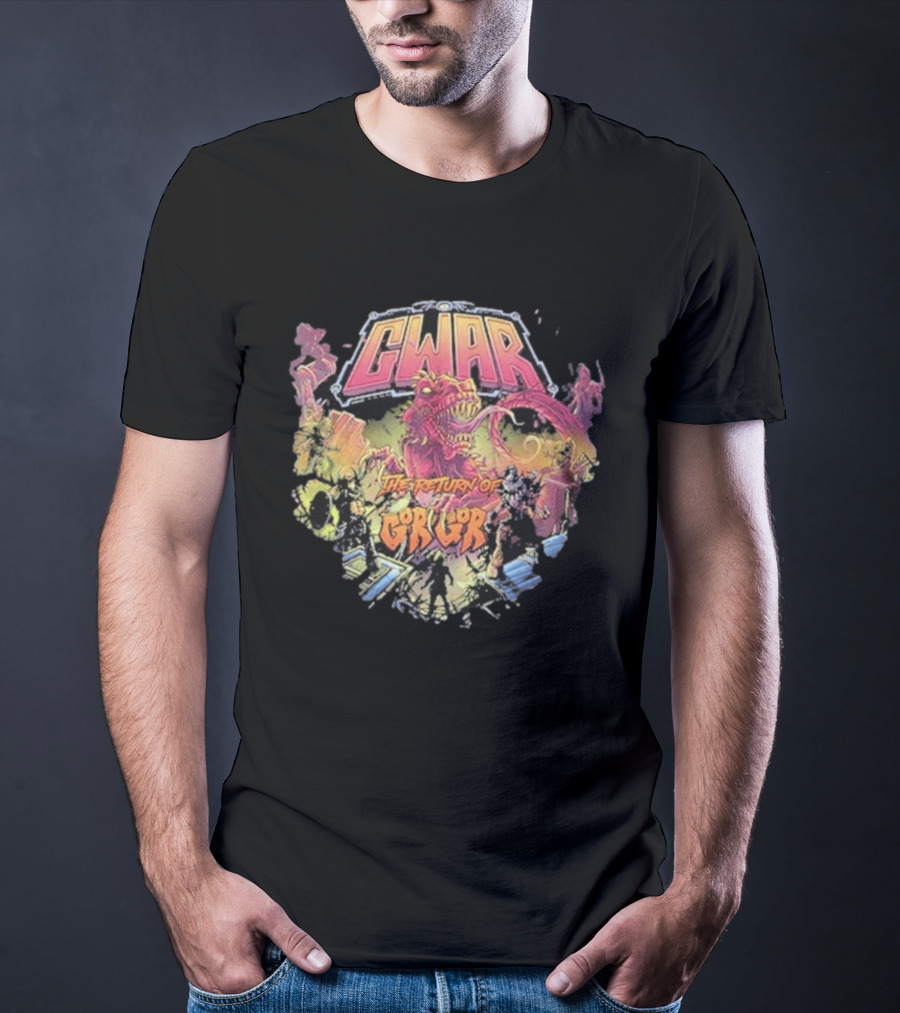 Gwar The Return Of Gor Gor Dinosaur Retro Band T-Shirt