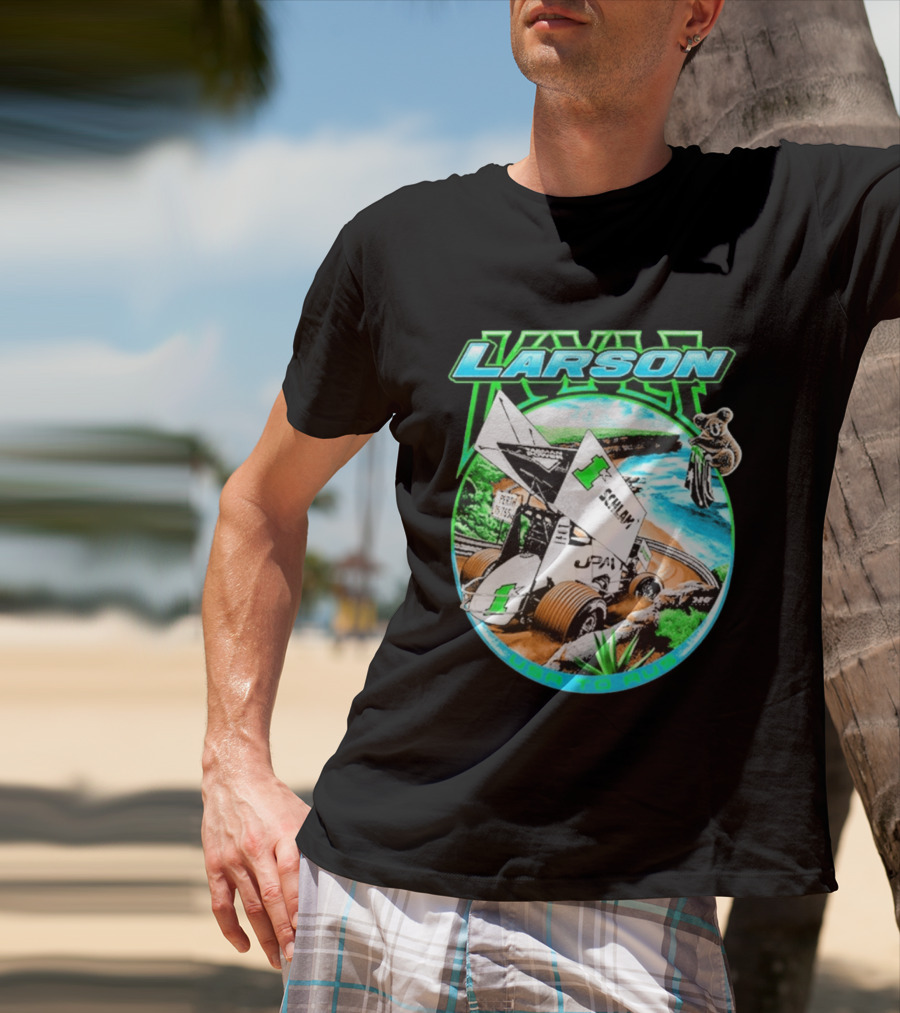 Kyle Larson Schlam USA To Aus Racing Perth Sprint Car T-Shirt