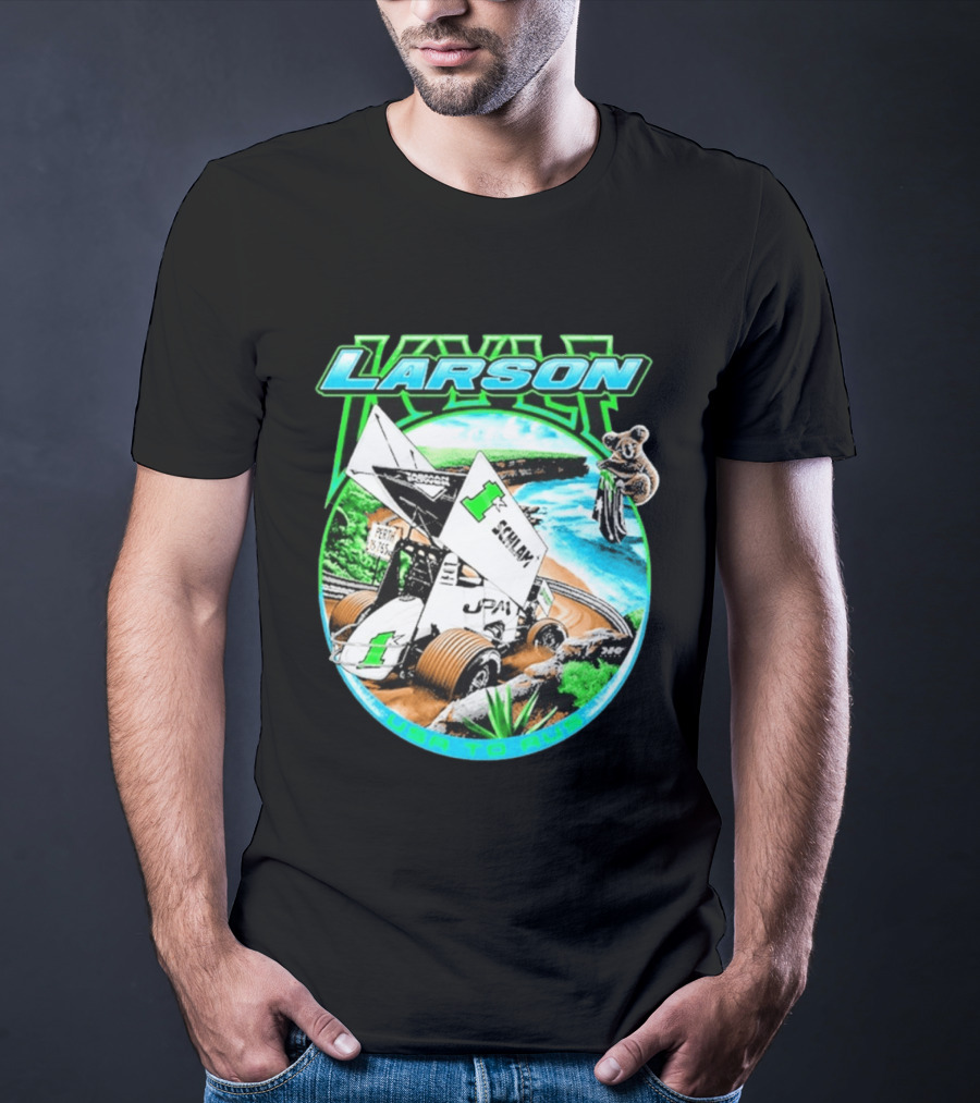 Kyle Larson Schlam USA To Aus Racing Perth Sprint Car T-Shirt