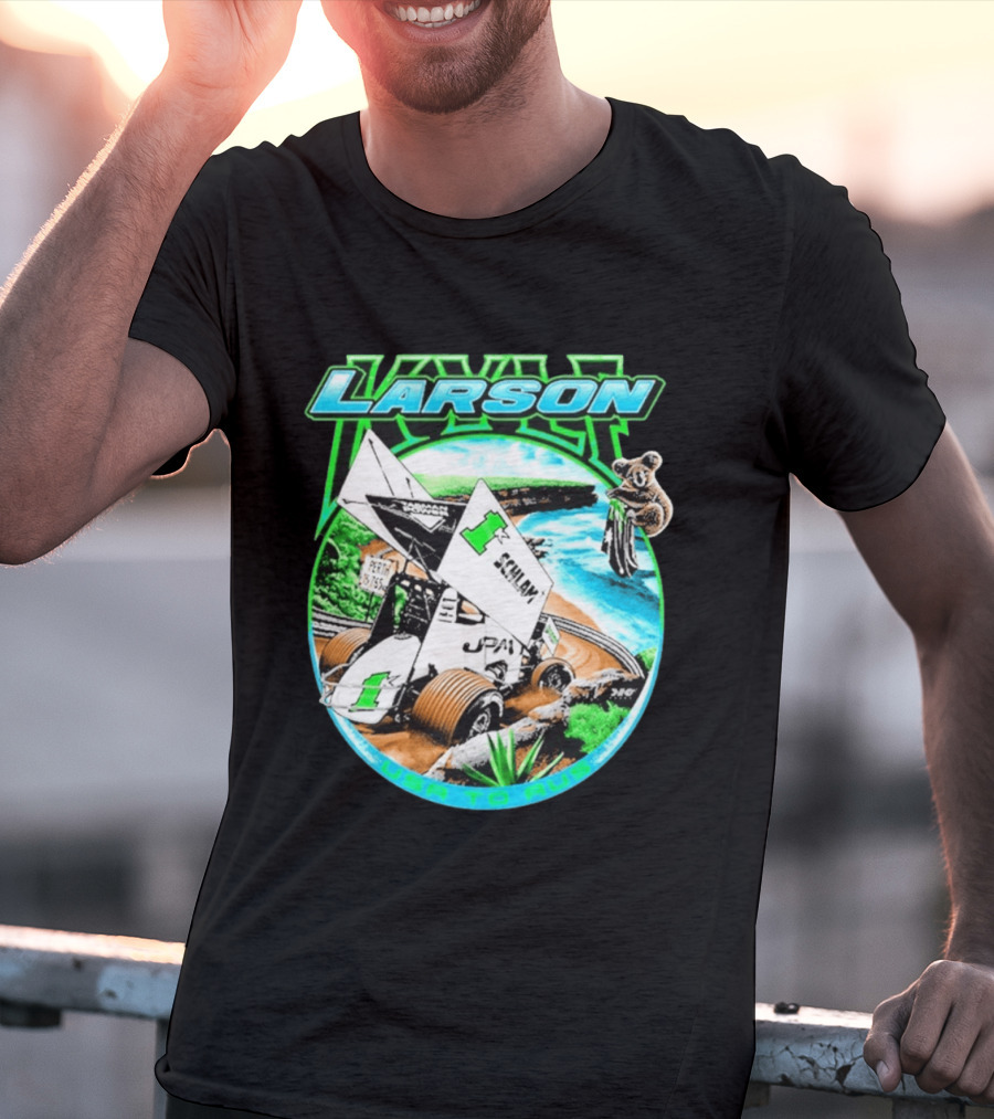 Kyle Larson Schlam USA To Aus Racing Perth Sprint Car T-Shirt