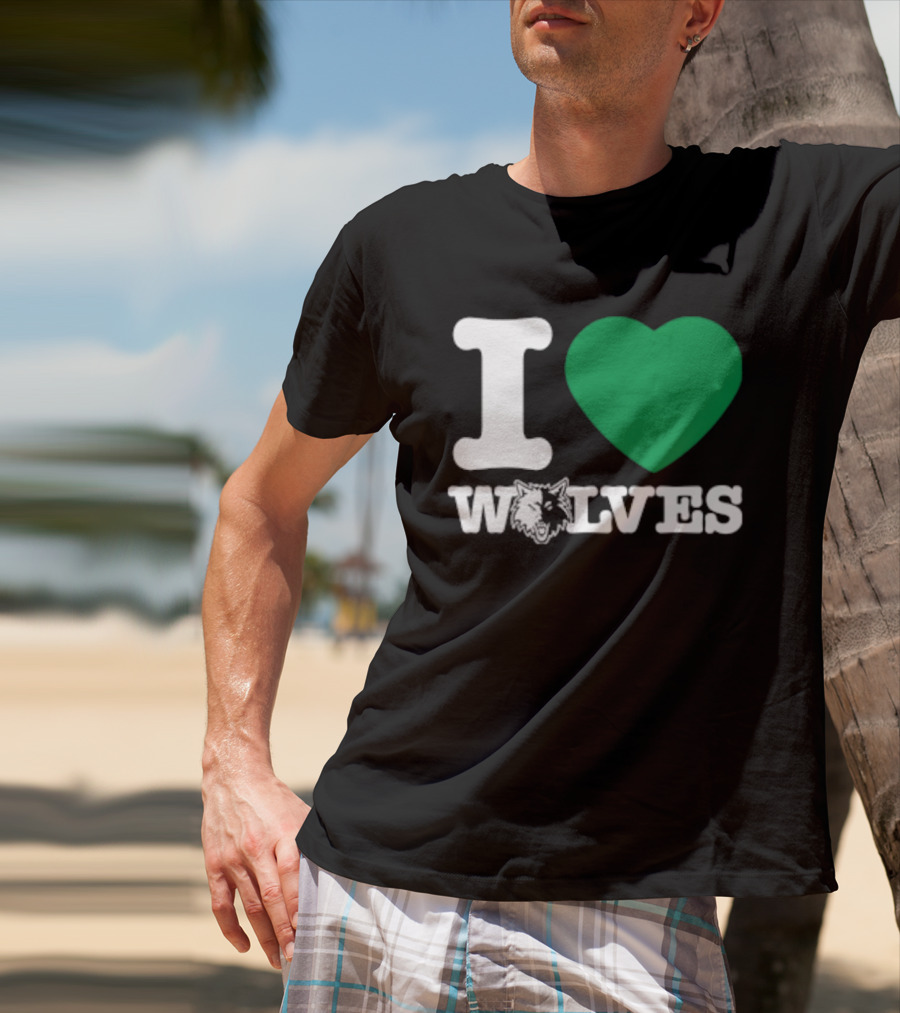 Minnesota Timberwolves I Love Wolves T-Shirt